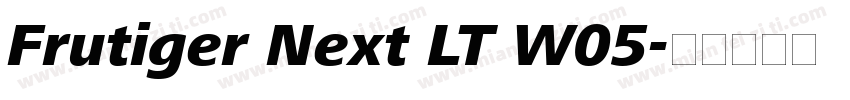 Frutiger Next LT W05字体转换